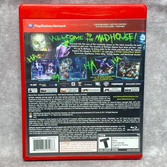 Batman: Arkham Asylum Game Of The Year Edition PS3 (2010) PlayStation 3 - Picture 2 of 4